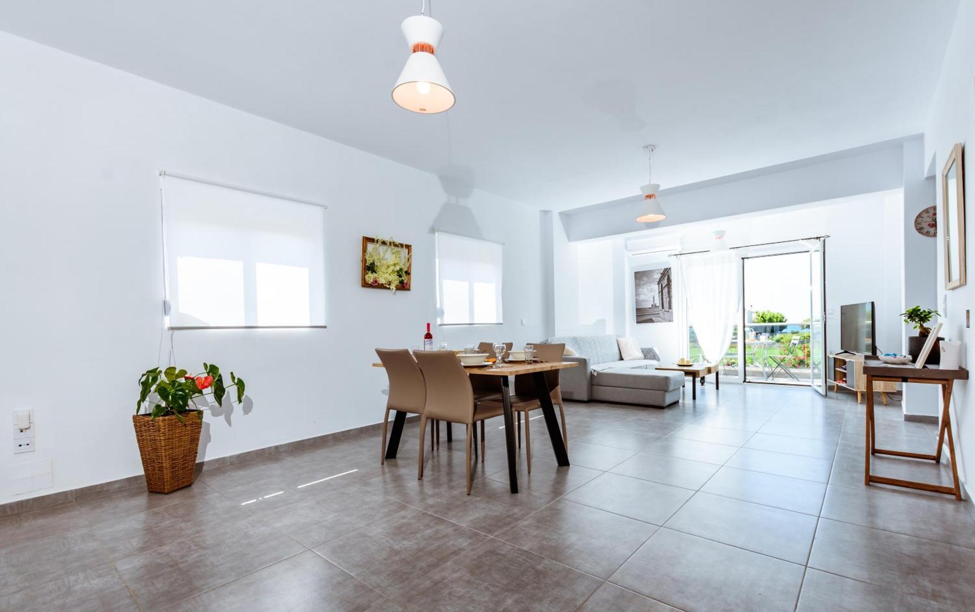 Martimi Apartments - 200M From Drapanias Beach - Pool - Hot Tub - Sauna - Bbq กิสเซมอส ห้อง รูปภาพ
