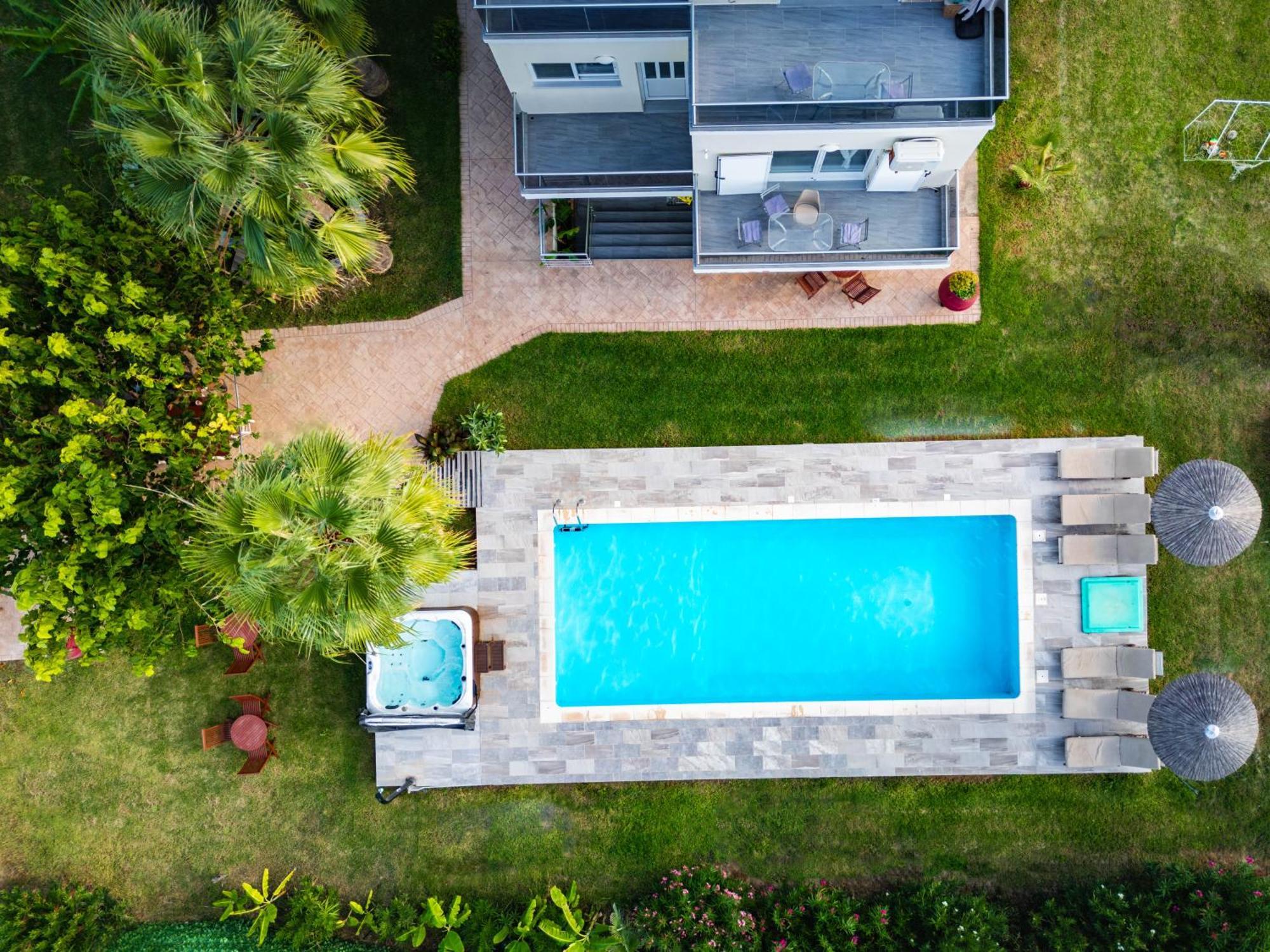 Martimi Apartments - 200M From Drapanias Beach - Pool - Hot Tub - Sauna - Bbq กิสเซมอส ภายนอก รูปภาพ